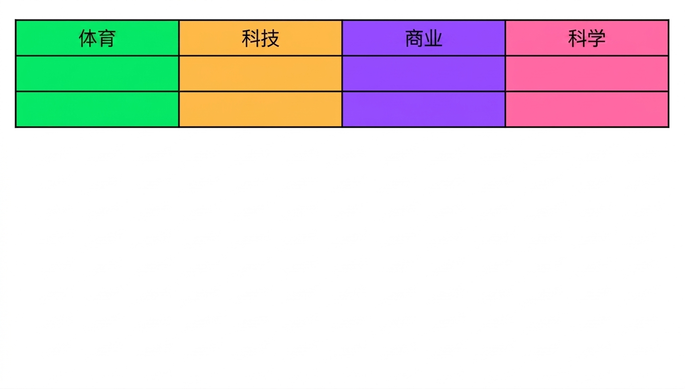 一个可用于对文章分类的主题表。