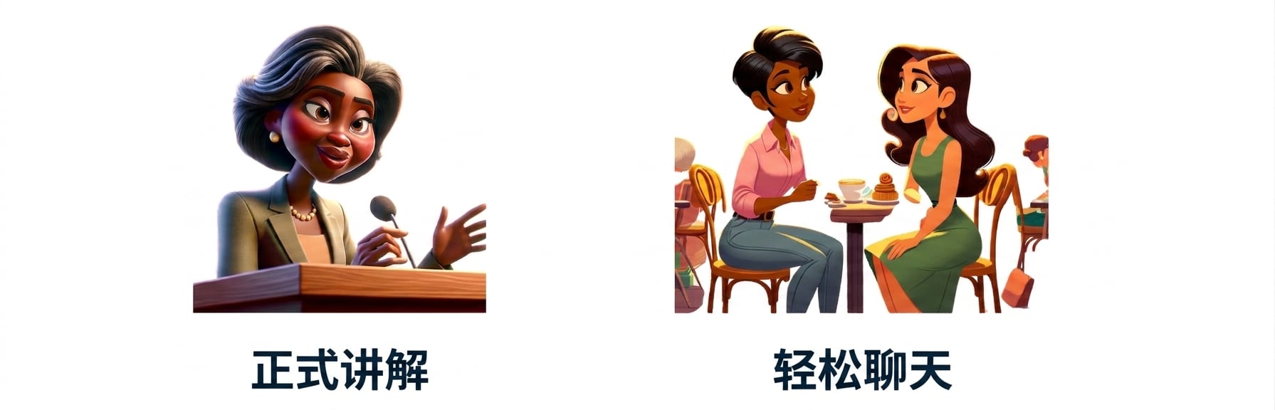 两人随意交谈