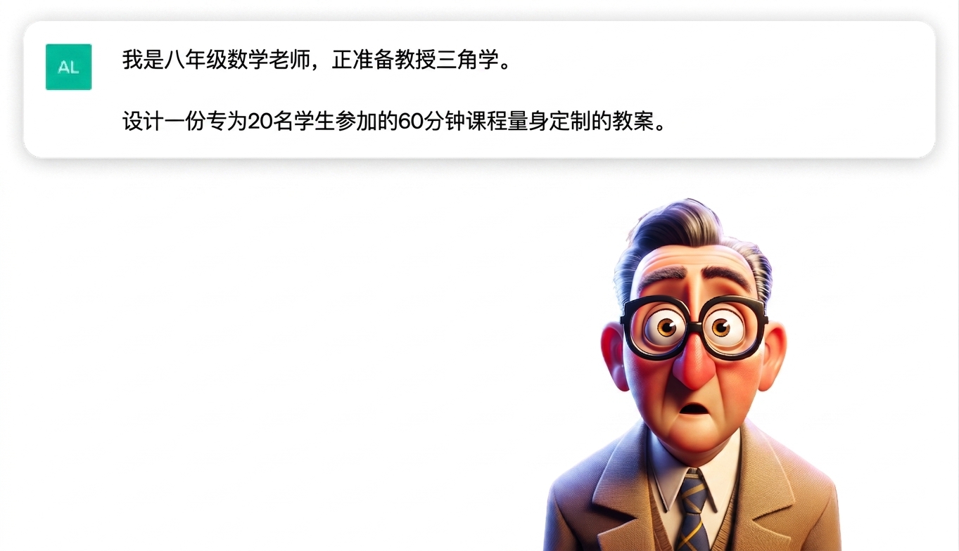 老师的卡通插画