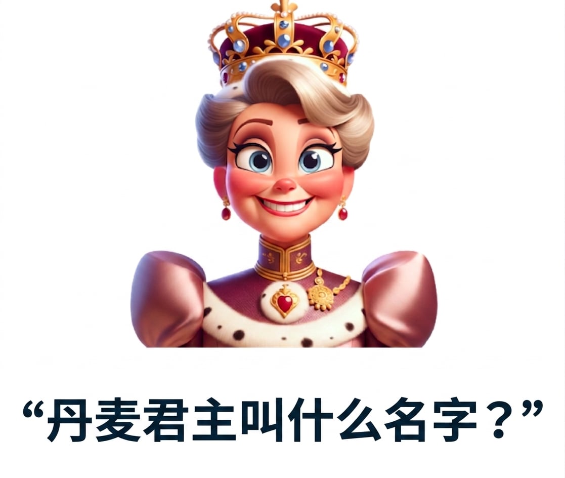 一位开心的君主，问题为"丹麦君主叫什么名字"