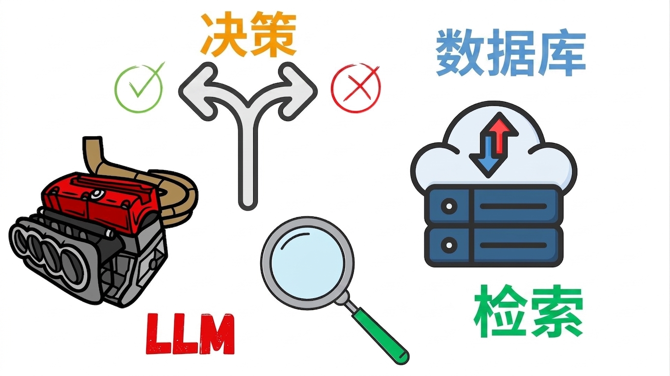 放大镜,表示信息查找与检索。