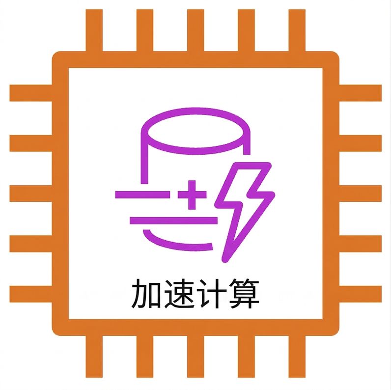 显示加速计算型实例的 EC2 图标。