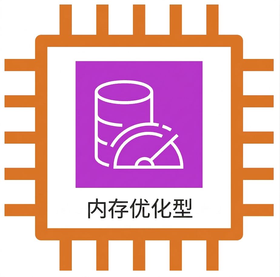 显示内存优化型实例的 EC2 图标。