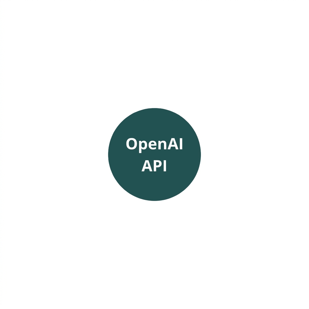 包含 OpenAI API 的圆形图案
