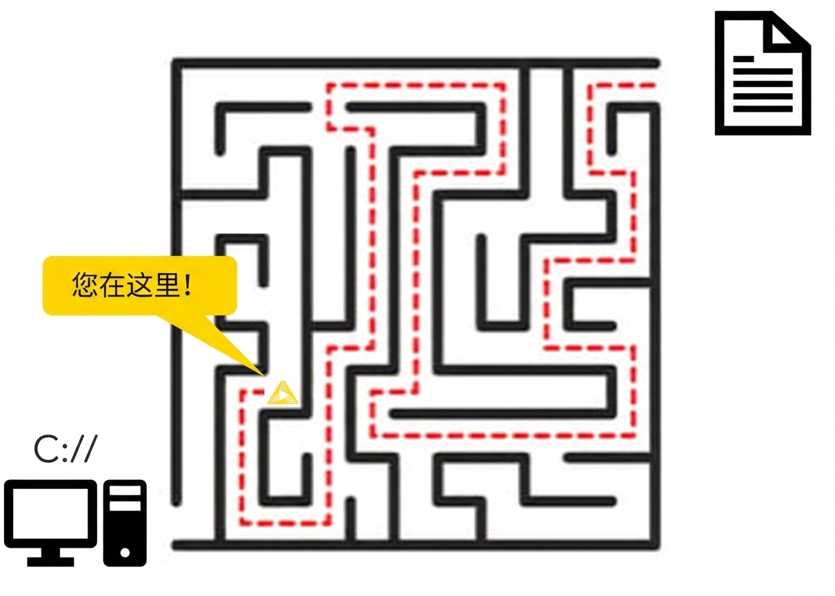 从中间的迷宫