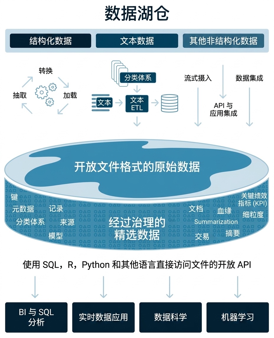 Databricks Lakehouse 高层示意图