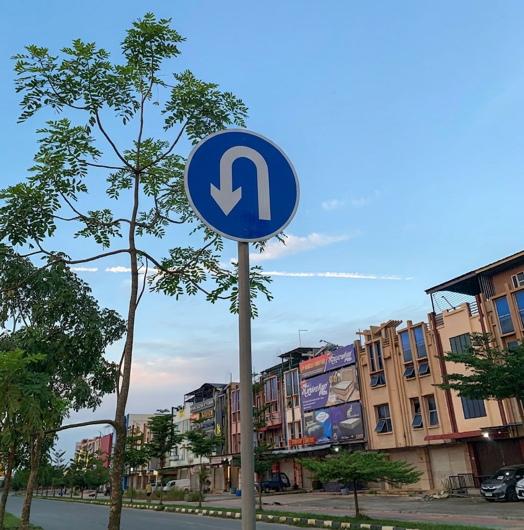掉头路标