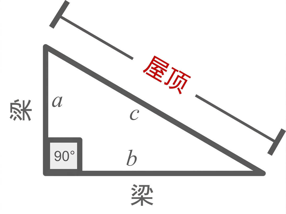 屋顶梁计算示意图