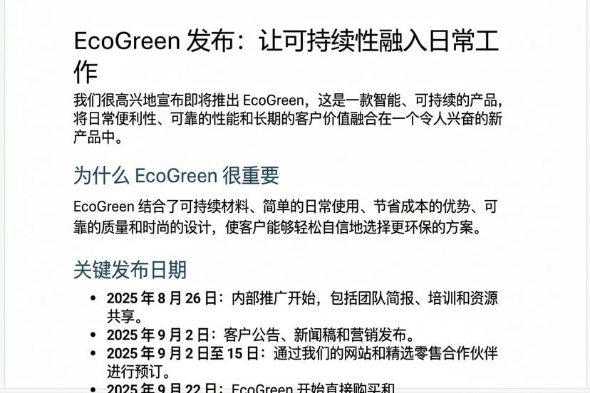 跟进后同一简报：已添加更具激励性的标题，语气更积极，事实未变