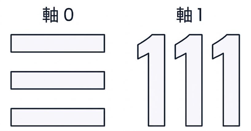 圖示顯示數字 1 的形狀像一個欄