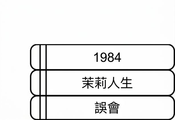 一疊書的圖片。