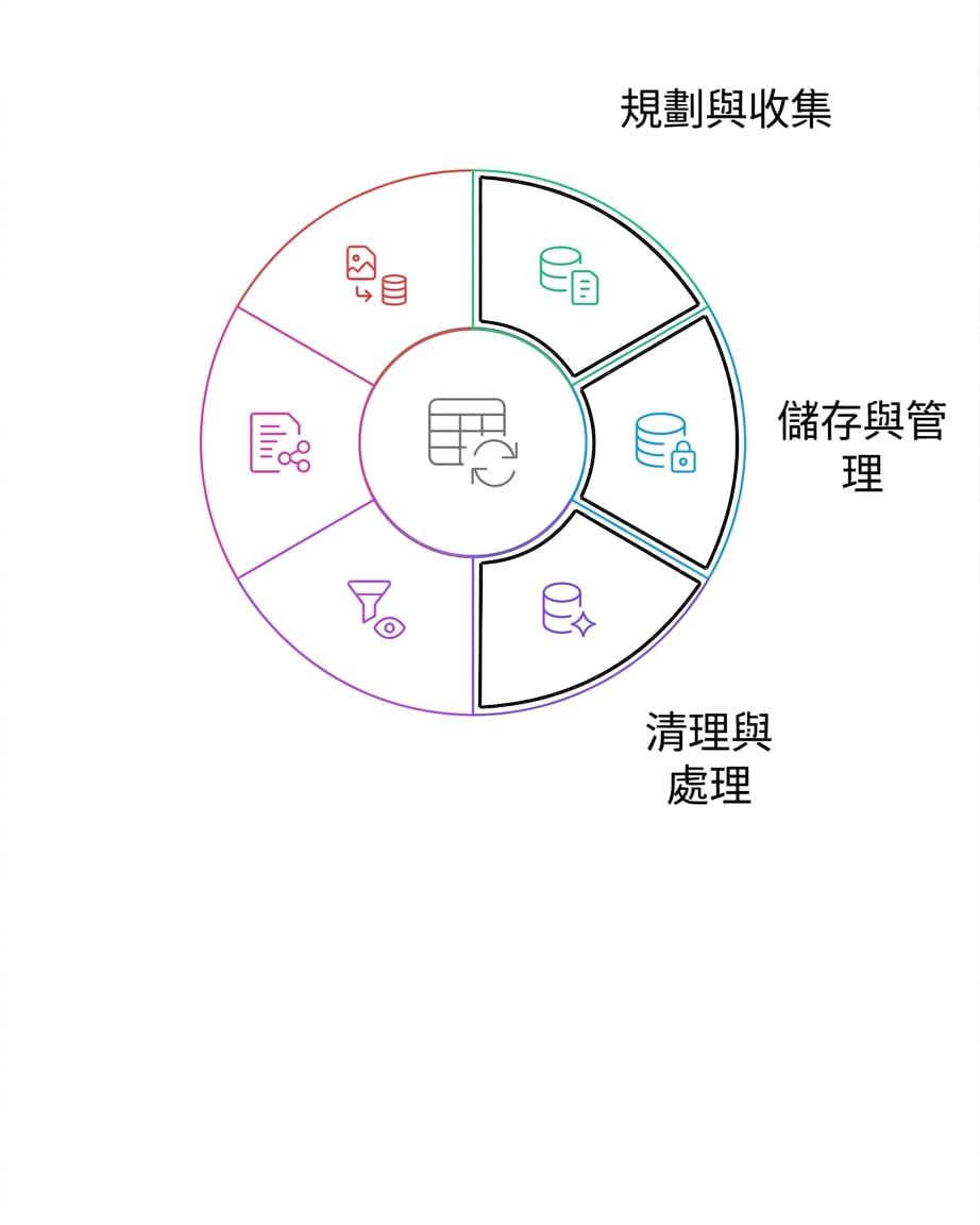 資料生命週期：清理與處理