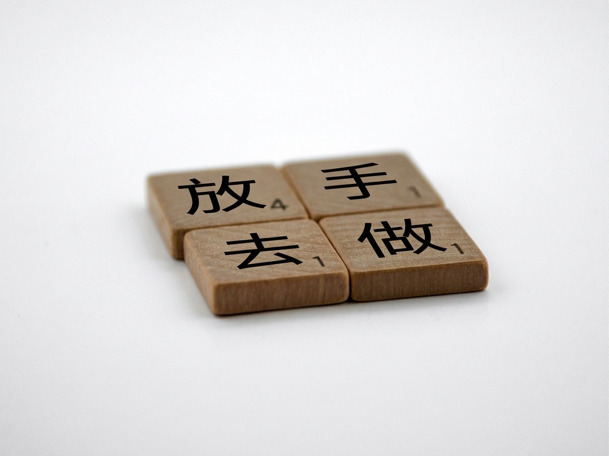 Scrabble 字母拼出 Go For It 這句話