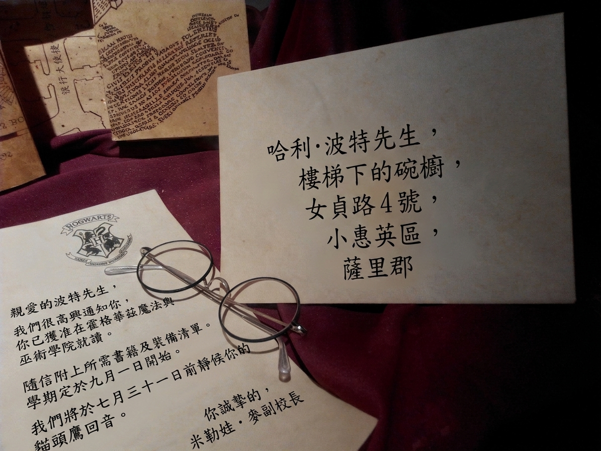 寫有 Harry Potter 地址的信封