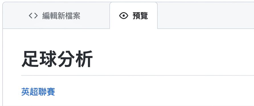 Markdown 檔案預覽頁面，顯示超連結