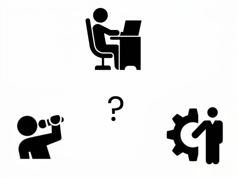 一個技術利害關係人的圖示。