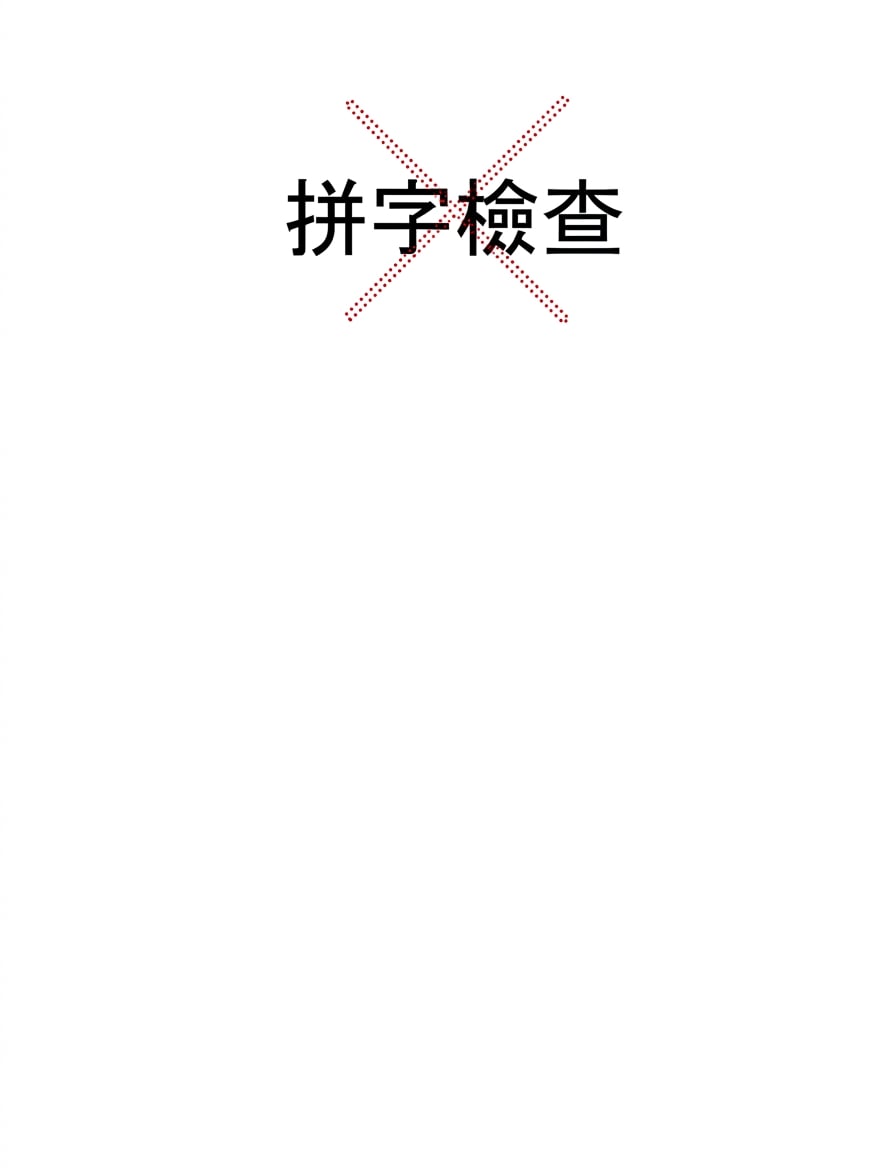 拼字檢查。