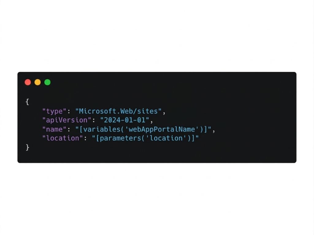含四個屬性的 JSON 範例格式