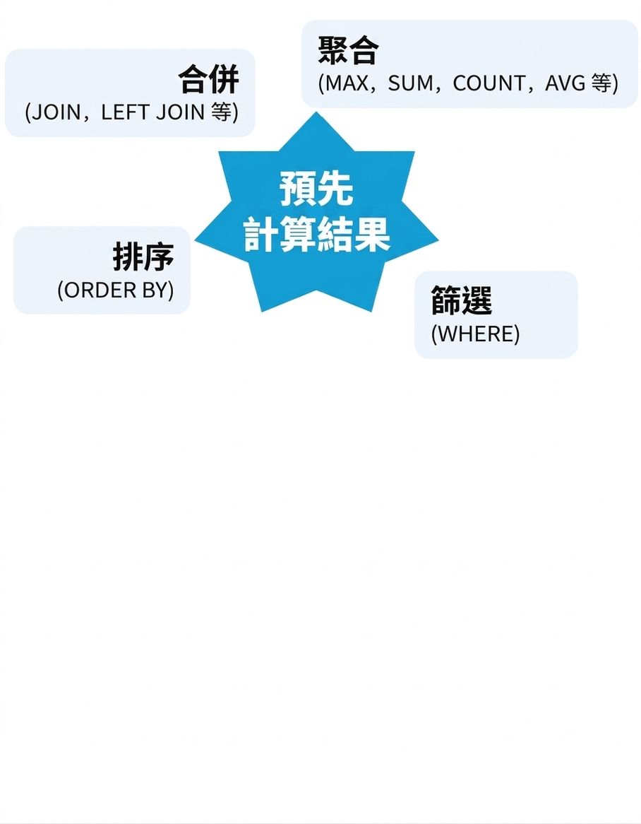 預先計算的檢視