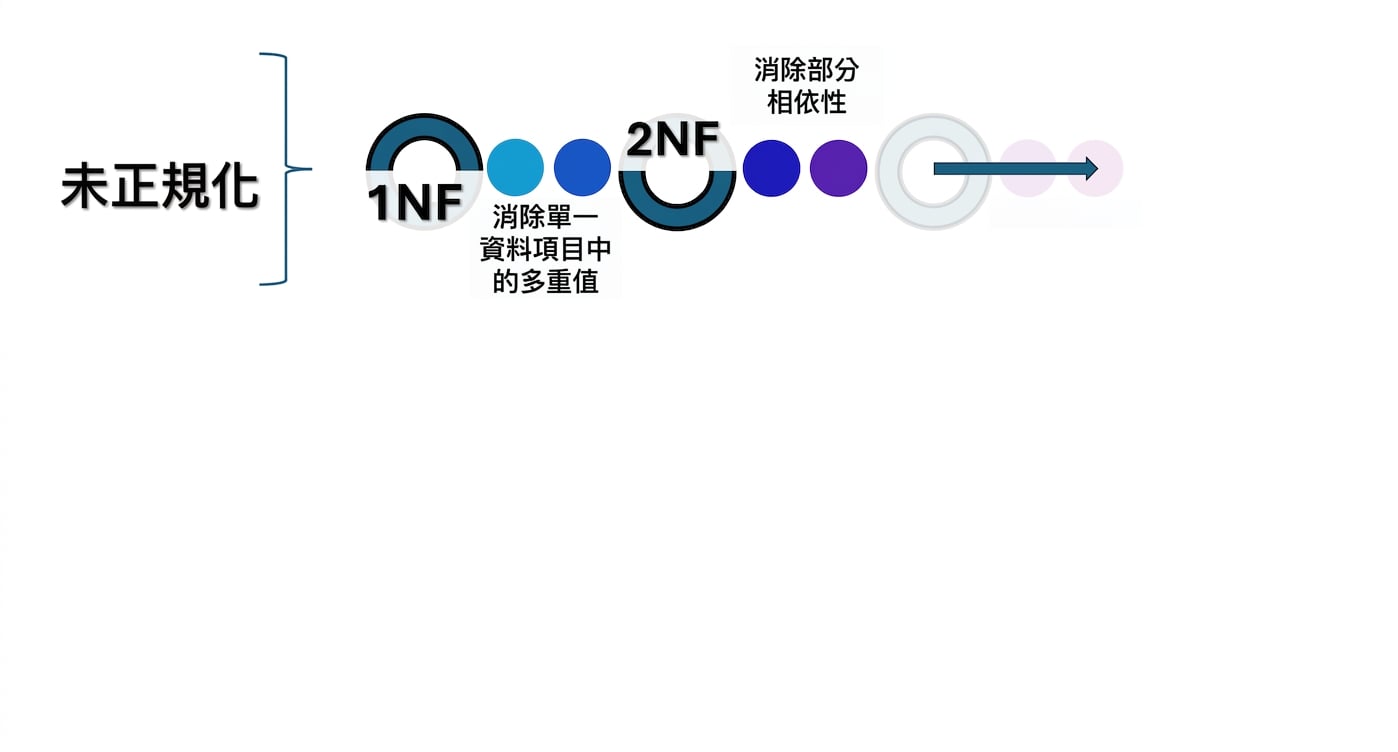 從 UNF 到 3NF 的步驟