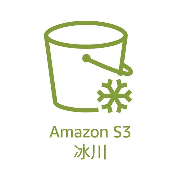 顯示 S3 Glacier 儲存等級的圖示。