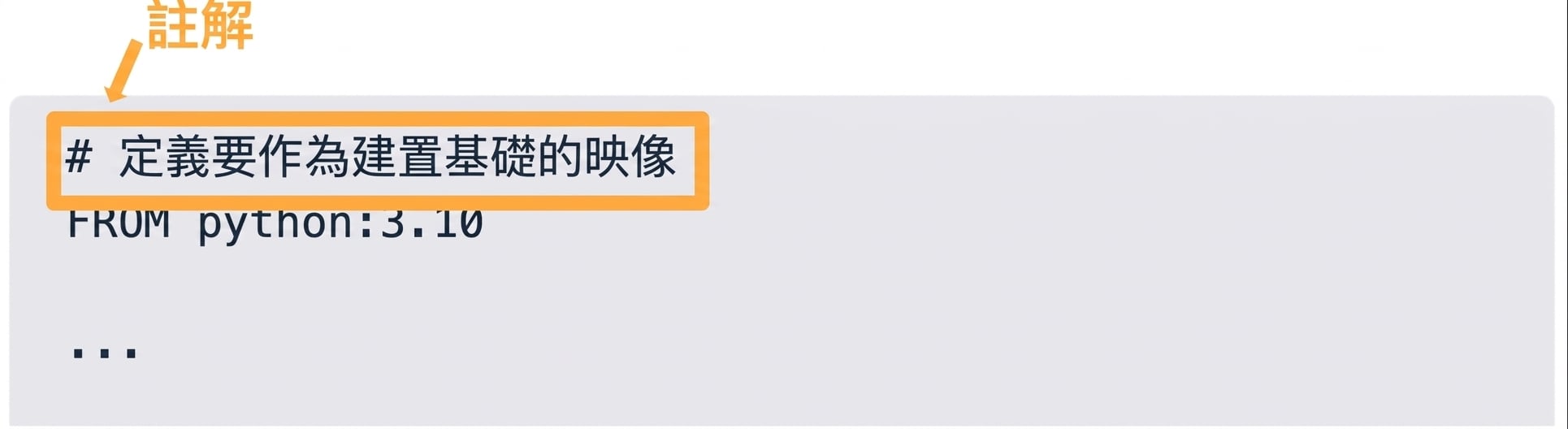 Dockerfile - 註解