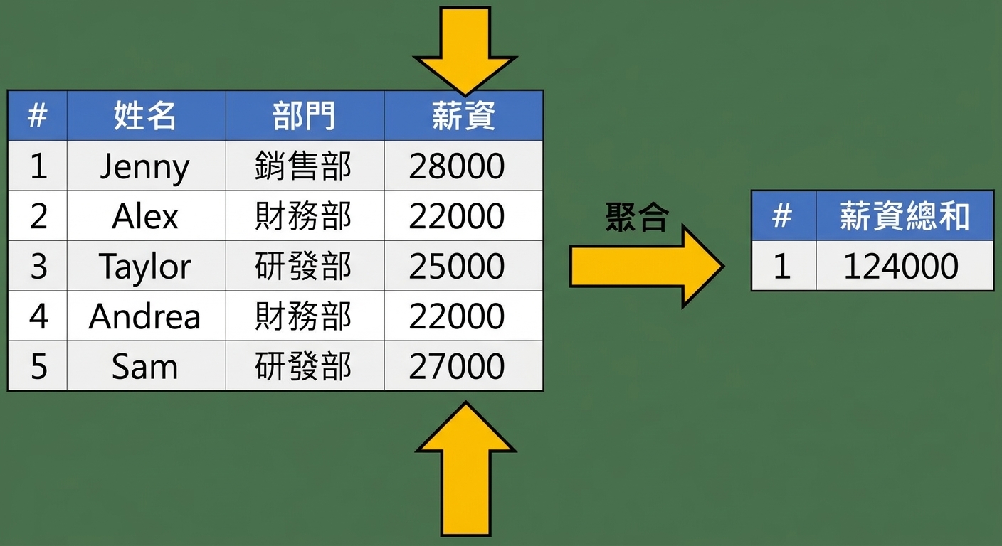 薪資總和