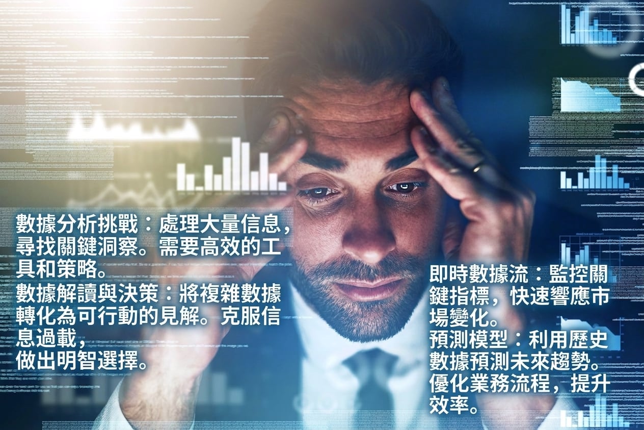 被資料壓垮的男子