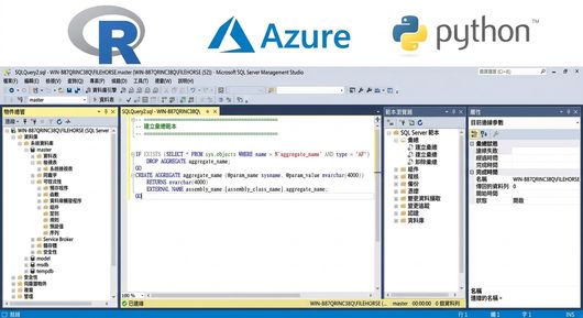 R、Azure 與 python 標誌