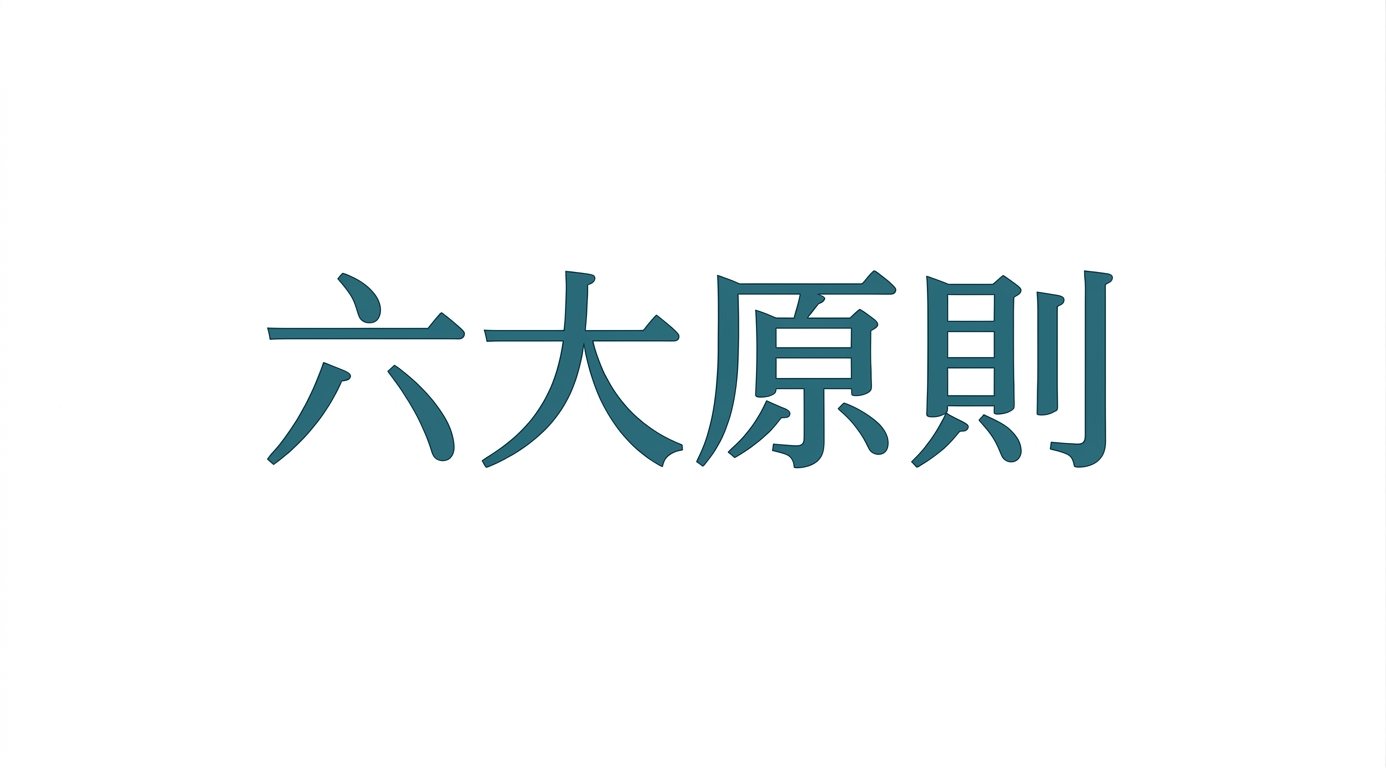 文字顯示：六大原則