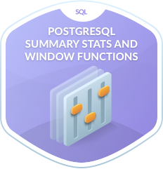 PostgreSQL Summary Stats And Window Functions Course | DataCamp