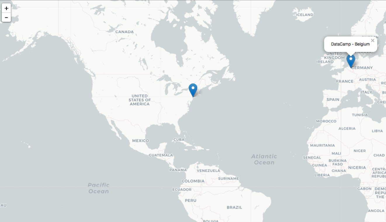 DataCamp HQ map with popups