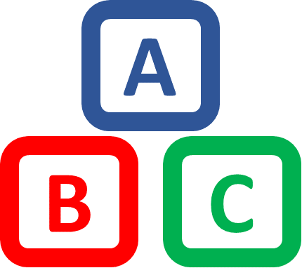 objects abc building blocks