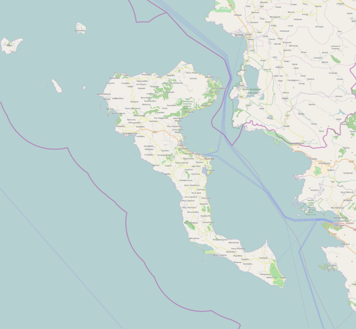 vector image of Corfu
