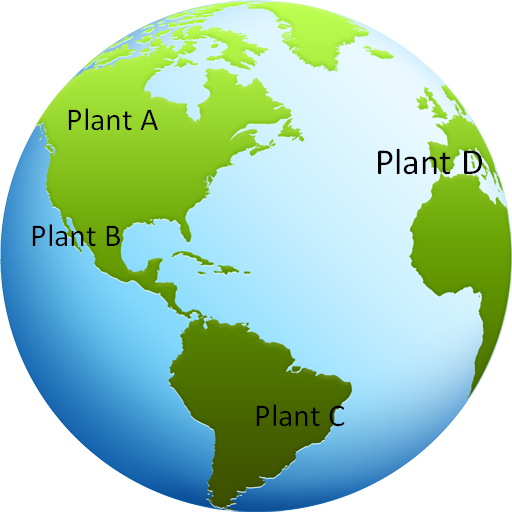 image of globe with regional production