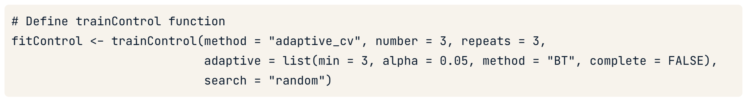 Code block without syntax highlighting