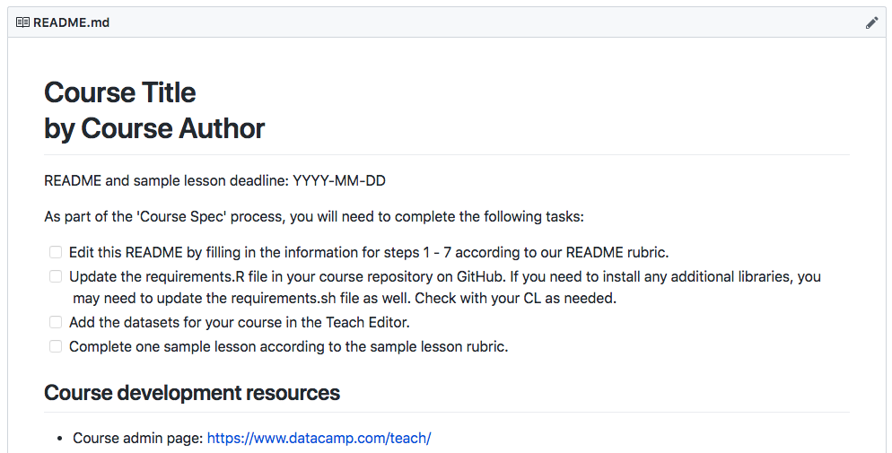 Example of a DataCamp course README
