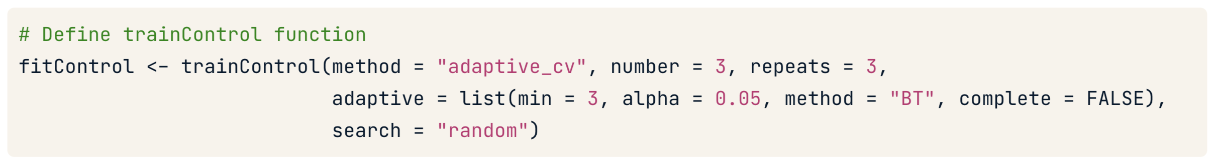 Code block with syntax highlighting