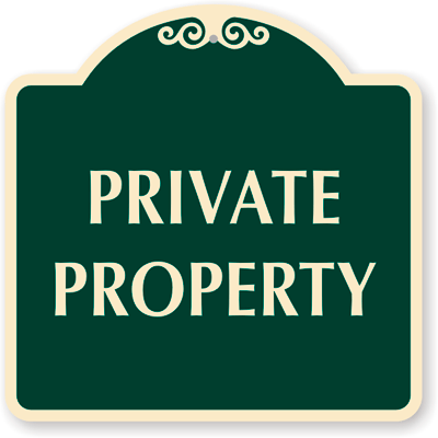 Private Property Sign