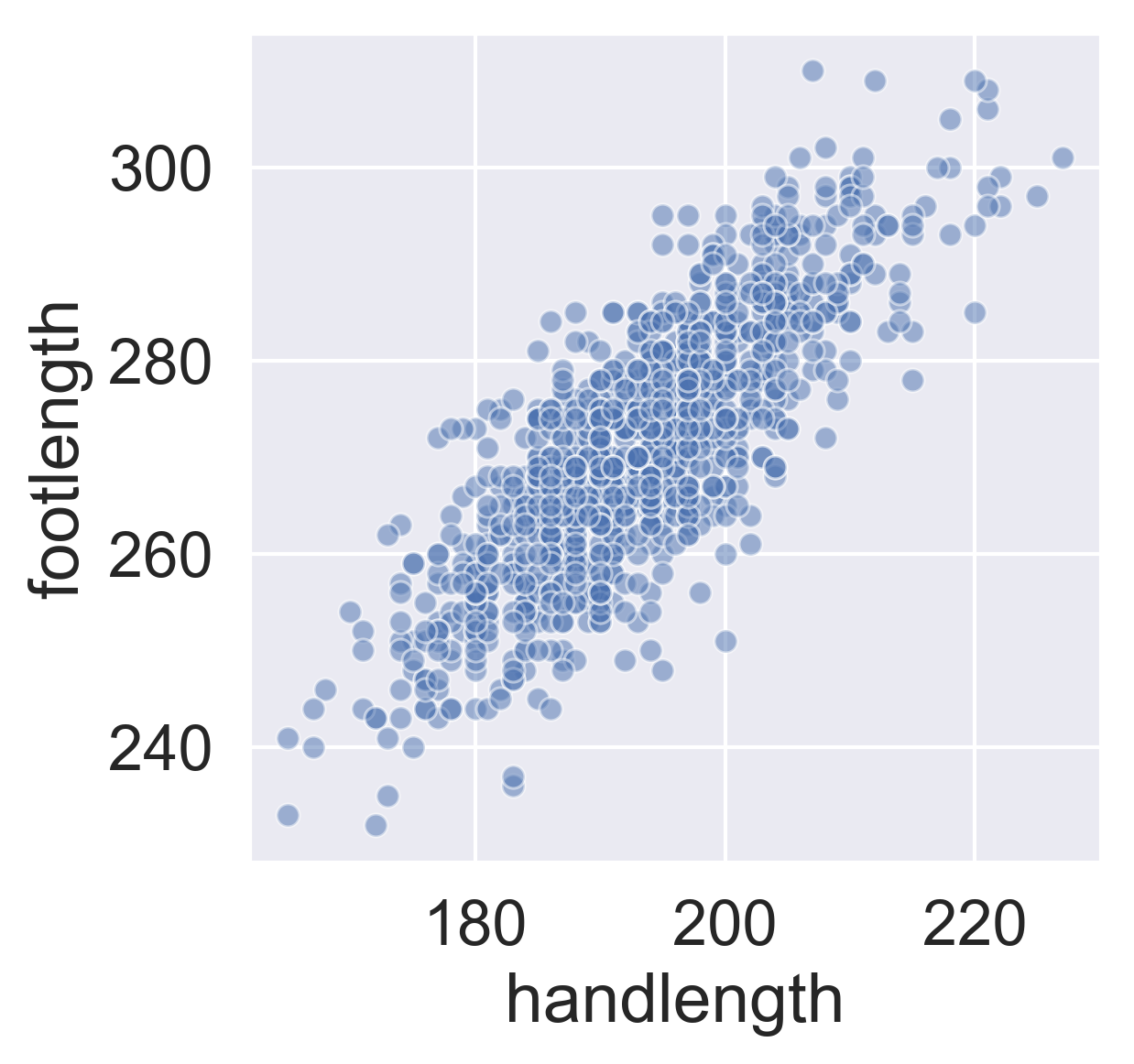 hand vs. foot length