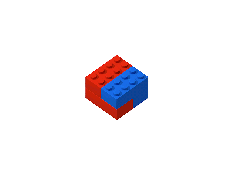 stacking lego blocks