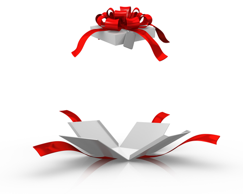 A box opening