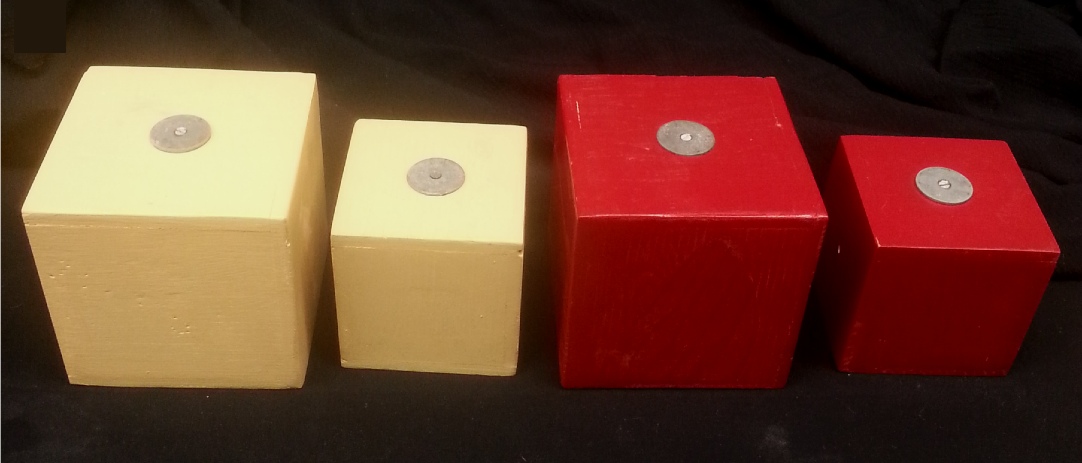 Cartons of varying sizes and colors