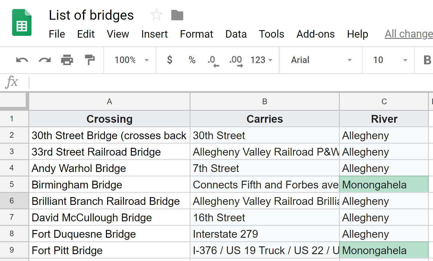 Building a search box Google Sheets