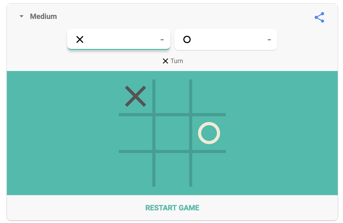 Google will play Tic-Tac-Toe against you if you would like. Just visit Google and search Tic-Tac-Toe games.