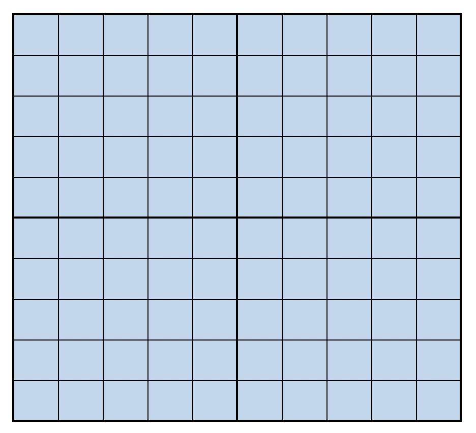 10x10 of different models