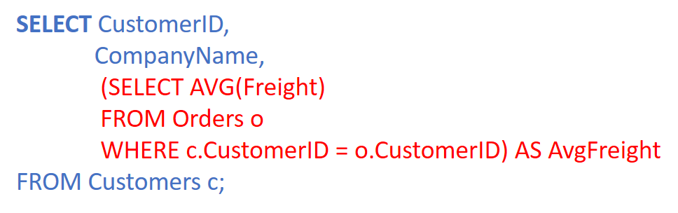 Sub-query with SELECT