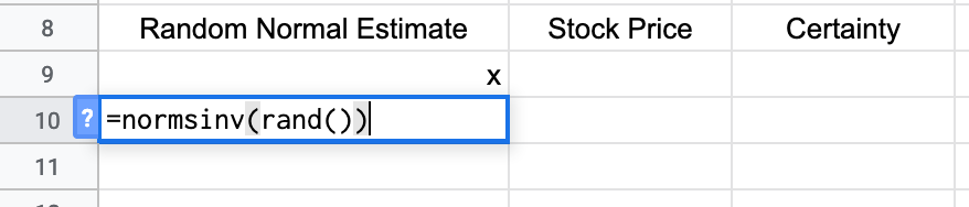 Random normal data