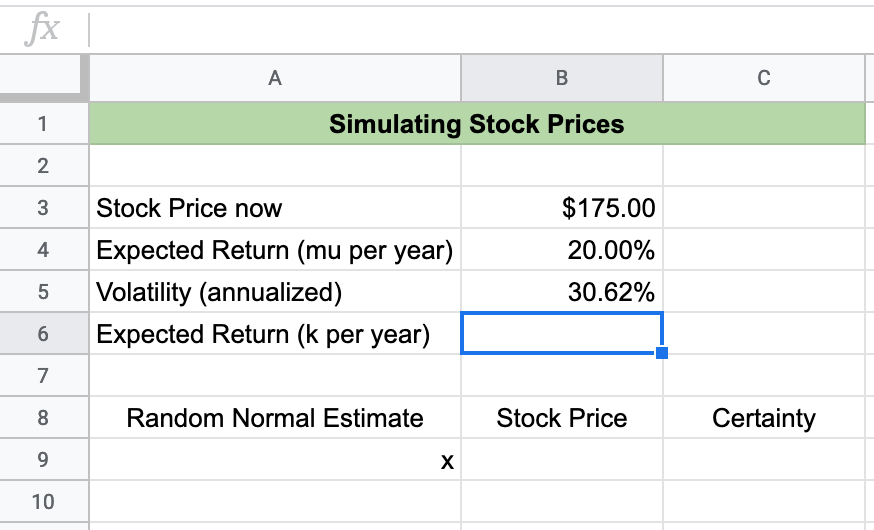 Beginning simulation