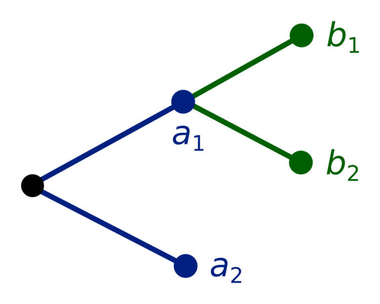 Decision tree for sides of a coin